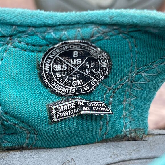 Keen Venice H2 Sandals Mens 8 Brown Teal Waterproof Bungee Vegan Hiking Cap Toe - Picture 8 of 8